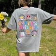 Retro In My PTO Mom Era Parent Organization Team Teacher Women's Comfort Colors T-Shirt Back Print Grey
