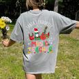 Santa's Favorite Music Teacher Christmas Santa Hat Matching Women's Comfort Colors T-Shirt Back Print Grey Santa's Favorite Music Teacher Christmas Santa Hat Matching Women's Comfort Colors T-Shirt Back Print Grey