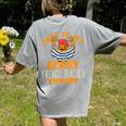 This Is My Scary French Teacher Costume Halloween Women's Comfort Colors T-Shirt Back Print Grey
