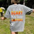 This Is My Scary Math Teacher Costume Halloween Women's Comfort Colors T-Shirt Back Print Grey This Is My Scary Math Teacher Costume Halloween Women's Comfort Colors T-Shirt Back Print Grey