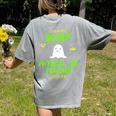 Scary Physical Education Ed Teacher Costume Halloween Easy Women's Comfort Colors T-Shirt Back Print Grey