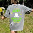 Scary Special Education Ed Teacher Costume Halloween Easy Women's Comfort Colors T-Shirt Back Print Grey