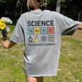 Science Teacher Periodic Table Jokes Chemistry Pun Women's Comfort Colors T-Shirt Back Print Grey Science Teacher Periodic Table Jokes Chemistry Pun Women's Comfort Colors T-Shirt Back Print Grey