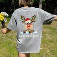 Science Teacher Squad Reindeer Christmas Teacher Xmas Lights For Men Women Women's Comfort Colors T-Shirt Back Print Grey Science Teacher Squad Reindeer Christmas Teacher Xmas Lights For Men Women Women's Comfort Colors T-Shirt Back Print Grey