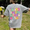 In My Second Grade Era Teachers Women Back To School Girls Women's Comfort Colors T-Shirt Back Print Grey