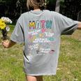 Show Your Work Math Teacher First Day Back To School Women's Comfort Colors T-Shirt Back Print Grey Show Your Work Math Teacher First Day Back To School Women's Comfort Colors T-Shirt Back Print Grey