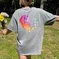 Sign Language Heart ASL For Deaf Teacher Women's Comfort Colors T-Shirt Back Print Grey Sign Language Heart ASL For Deaf Teacher Women's Comfort Colors T-Shirt Back Print Grey