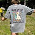 Silly Goose Teacher Club Silly Goose For Teacher Women's Comfort Colors T-Shirt Back Print Grey Silly Goose Teacher Club Silly Goose For Teacher Women's Comfort Colors T-Shirt Back Print Grey