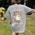 Silly Goose Teachers Club Cozy Fall Teacher Women's Comfort Colors T-Shirt Back Print Grey Silly Goose Teachers Club Cozy Fall Teacher Women's Comfort Colors T-Shirt Back Print Grey