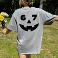 Six Seven Halloween Costume For Students Teachers 6 7 Women's Comfort Colors T-Shirt Back Print Grey Six Seven Halloween Costume For Students Teachers 6 7 Women's Comfort Colors T-Shirt Back Print Grey