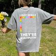 I Got Skills They'Re Multiplying Nerd Math Teacher Women's Comfort Colors T-Shirt Back Print Grey