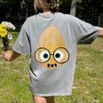 The Smart Seed Good Egg Teacher Halloween Costume Food Group Women's Comfort Colors T-Shirt Back Print Grey The Smart Seed Good Egg Teacher Halloween Costume Food Group Women's Comfort Colors T-Shirt Back Print Grey