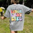 Soul Bleach Teacher Staff First Day Of School Last Hugs & High Fives Lunch Lady Vibes Blue Classic Fit Women's Comfort Colors T-Shirt Back Print Grey Soul Bleach Teacher Staff First Day Of School Last Hugs & High Fives Lunch Lady Vibes Blue Classic Fit Women's Comfort Colors T-Shirt Back Print Grey