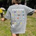 Space Alphabet Galaxy Astronaut Planets Student Teacher Women's Comfort Colors T-Shirt Back Print Grey Space Alphabet Galaxy Astronaut Planets Student Teacher Women's Comfort Colors T-Shirt Back Print Grey