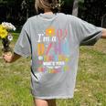 Special Education ASL Teacher Superpower DHH Teacher Women's Comfort Colors T-Shirt Back Print Grey