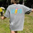 Special Education SPED Rocks Teacher Back To School Rock Women's Comfort Colors T-Shirt Back Print Grey Special Education SPED Rocks Teacher Back To School Rock Women's Comfort Colors T-Shirt Back Print Grey