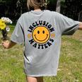 Special Education Teacher Autism Awareness Inclusion Matters Women's Comfort Colors T-Shirt Back Print Grey Special Education Teacher Autism Awareness Inclusion Matters Women's Comfort Colors T-Shirt Back Print Grey