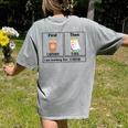 Special Education Teacher First Then Visual I Am Working For Men Women Girls Kids Women's Comfort Colors T-Shirt Back Print Grey