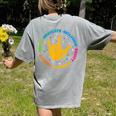 Special Education Teacher Inspirational SPED Teachers Autism Women's Comfort Colors T-Shirt Back Print Grey