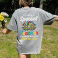Special Teacher To Hear Child Cant Say Autism Awareness Sped Women's Comfort Colors T-Shirt Back Print Grey