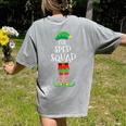 SPED Squad Elf Teacher Matching Christmas Party Pajama Women's Comfort Colors T-Shirt Back Print Grey SPED Squad Elf Teacher Matching Christmas Party Pajama Women's Comfort Colors T-Shirt Back Print Grey