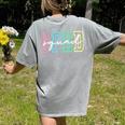SPED Squad Team SPED Teacher Special Education Teacher Women's Comfort Colors T-Shirt Back Print Grey
