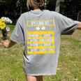 Spelling Bee Halloween Teachers Bee Spelling Competition Women's Comfort Colors T-Shirt Back Print Grey