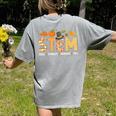 STEM Teacher Thanksgiving Grateful Educator Science Class Women's Comfort Colors T-Shirt Back Print Grey STEM Teacher Thanksgiving Grateful Educator Science Class Women's Comfort Colors T-Shirt Back Print Grey