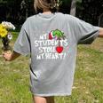 My Students Stole My Heart School Teacher Christmas Men Women Kids Women's Comfort Colors T-Shirt Back Print Grey My Students Stole My Heart School Teacher Christmas Men Women Kids Women's Comfort Colors T-Shirt Back Print Grey
