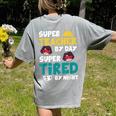 Super Hero Teacher Superheroes Women's Comfort Colors T-Shirt Back Print Grey Super Hero Teacher Superheroes Women's Comfort Colors T-Shirt Back Print Grey