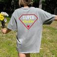 Super Heroe Maestra Espanol Spanish Super Teacher Women's Comfort Colors T-Shirt Back Print Grey Super Heroe Maestra Espanol Spanish Super Teacher Women's Comfort Colors T-Shirt Back Print Grey