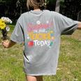 Surprise I'm Your Teacher Today Women's Comfort Colors T-Shirt Back Print Grey Surprise I'm Your Teacher Today Women's Comfort Colors T-Shirt Back Print Grey