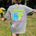 I Survived 67 Days Of School 67 Meme Science Teacher Women's Comfort Colors T-Shirt Back Print Grey I Survived 67 Days Of School 67 Meme Science Teacher Women's Comfort Colors T-Shirt Back Print Grey