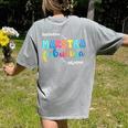 Sustantivo Maestra Fabulosa Adjetivo Spanish Teacher Women's Comfort Colors T-Shirt Back Print Grey