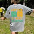 Lets Tacos Bout Science Teacher Chemistry Physics Women's Comfort Colors T-Shirt Back Print Grey