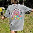It Takes A Big Heart To Shape Little Minds Teacher Assistant Women's Comfort Colors T-Shirt Back Print Grey It Takes A Big Heart To Shape Little Minds Teacher Assistant Women's Comfort Colors T-Shirt Back Print Grey