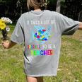 It Takes A Lot Of Sparkle To Be A Teacher Rainbow Fish For Men Women Women's Comfort Colors T-Shirt Back Print Grey It Takes A Lot Of Sparkle To Be A Teacher Rainbow Fish For Men Women Women's Comfort Colors T-Shirt Back Print Grey