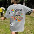 It Takes A Special Teacher To Hear What A Child Cannot Say Women's Comfort Colors T-Shirt Back Print Grey