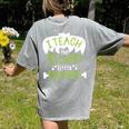 I Teach The Cutest Little Monsters Halloween Teacher Spooky Women's Comfort Colors T-Shirt Back Print Grey I Teach The Cutest Little Monsters Halloween Teacher Spooky Women's Comfort Colors T-Shirt Back Print Grey