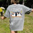 I Teach The Cutest Little Penguins Cute School Teacher Tee Women's Comfort Colors T-Shirt Back Print Grey I Teach The Cutest Little Penguins Cute School Teacher Tee Women's Comfort Colors T-Shirt Back Print Grey
