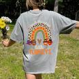 I Teach The Cutest Little Turkeys Thanksgiving Teacher Men Women Girls Kids Women's Comfort Colors T-Shirt Back Print Grey I Teach The Cutest Little Turkeys Thanksgiving Teacher Men Women Girls Kids Women's Comfort Colors T-Shirt Back Print Grey