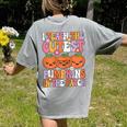I Teach The Cutest Pumpkins Halloween Fall Teacher Women Women's Comfort Colors T-Shirt Back Print Grey I Teach The Cutest Pumpkins Halloween Fall Teacher Women Women's Comfort Colors T-Shirt Back Print Grey