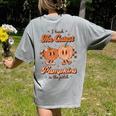 I Teach The Cutest Pumpkins In The Patch Retro Teacher Fall Women's Comfort Colors T-Shirt Back Print Grey I Teach The Cutest Pumpkins In The Patch Retro Teacher Fall Women's Comfort Colors T-Shirt Back Print Grey