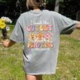 I Teach The Cutest Pumpkins In The Patch Teacher Retro Women's Comfort Colors T-Shirt Back Print Grey I Teach The Cutest Pumpkins In The Patch Teacher Retro Women's Comfort Colors T-Shirt Back Print Grey