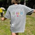 I Teach Kids To Read Reading Teacher Appreciation Women's Comfort Colors T-Shirt Back Print Grey