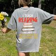 I Teach Reading Because Math Teachers Need Heroes Too Men Women Women's Comfort Colors T-Shirt Back Print Grey I Teach Reading Because Math Teachers Need Heroes Too Men Women Women's Comfort Colors T-Shirt Back Print Grey