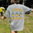 I Teach The Smartest Turtles Thanksgiving Proud Teacher Job Women's Comfort Colors T-Shirt Back Print Grey I Teach The Smartest Turtles Thanksgiving Proud Teacher Job Women's Comfort Colors T-Shirt Back Print Grey