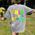 This Teacher 80s 90s Teachers's Day Glows Last Day Of School Women's Comfort Colors T-Shirt Back Print Grey This Teacher 80s 90s Teachers's Day Glows Last Day Of School Women's Comfort Colors T-Shirt Back Print Grey