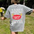 Teacher Assistant Teaching School Ninja Appreciation Women's Comfort Colors T-Shirt Back Print Grey Teacher Assistant Teaching School Ninja Appreciation Women's Comfort Colors T-Shirt Back Print Grey