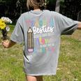 Teacher Besties Because Going Crazy Alone Is Not As Much Fun Women's Comfort Colors T-Shirt Back Print Grey